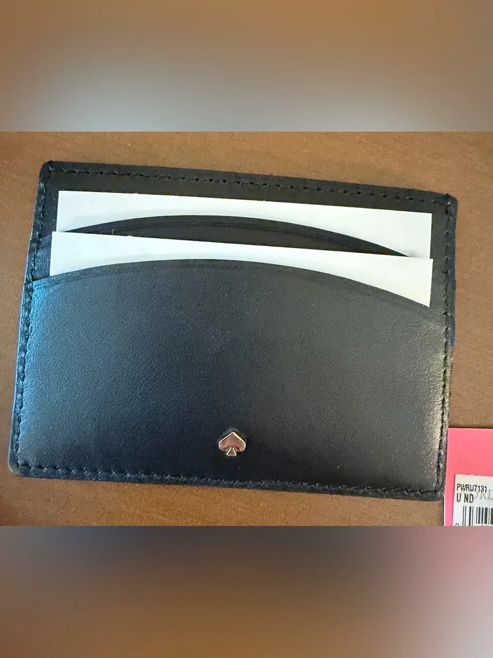 kate spade Scallop Card Holder - Pink, Mint & Black